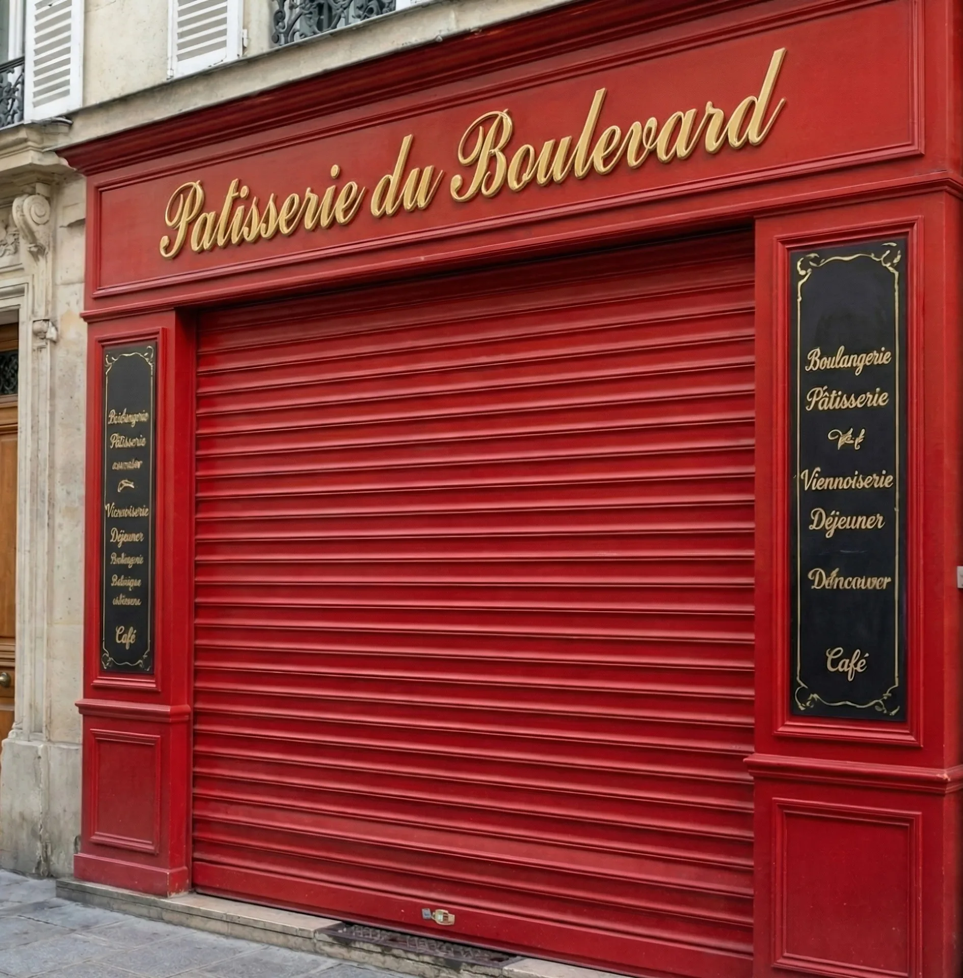 Realisation rideau metallique lame pleine Creil