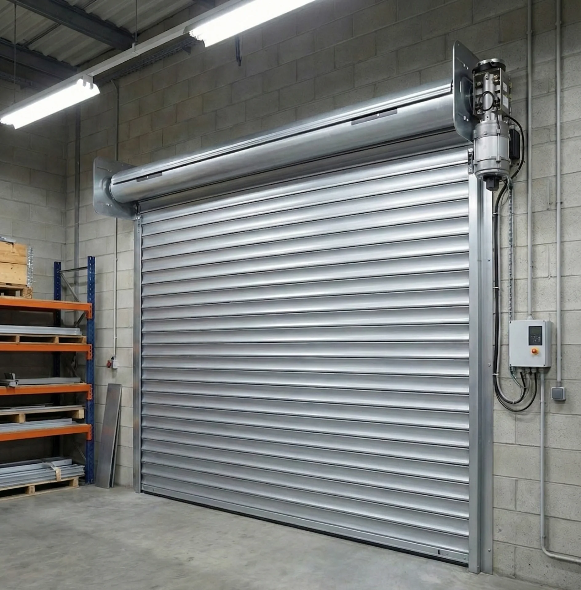 Commerce creillois avec rideau metallique neuf installe grace aux aides et subventions